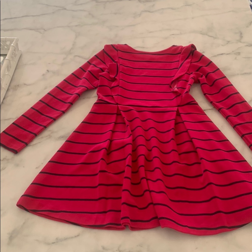 Polo Ralph Lauren Striped Ruffled Pinte Dress